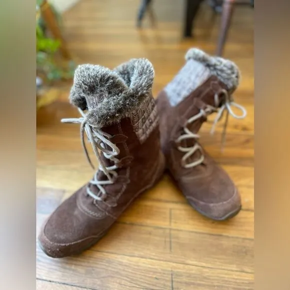 Like New Nuptse Purna II North Face Women’s boots size 10