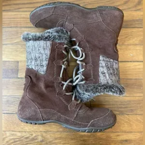 Like New Nuptse Purna II North Face Women’s boots size 10