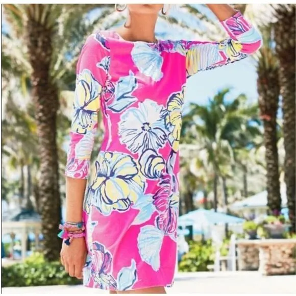 Lilly Pulitzer MARLOWE BOATNECK T-SHIRT DRESS Pima Cotton