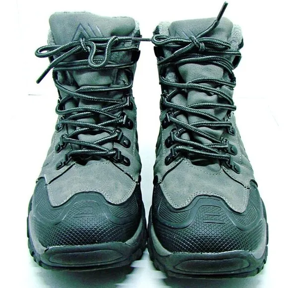 Livergy LIDL Men's Trail Hiking Waterproof Insulated Work Boots Hi Top Gray 9.5