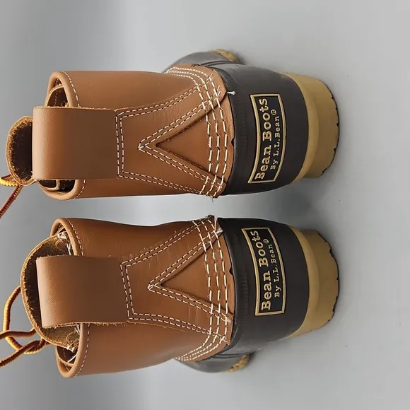 LL Bean 6” leather duck boots women 7 Made In Maine USA
