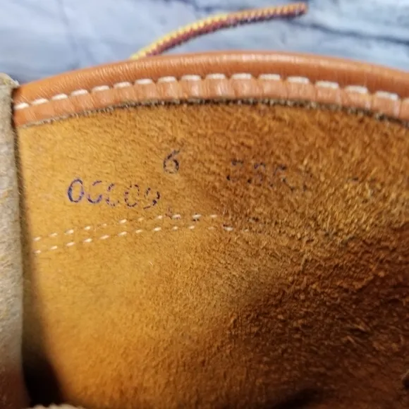 LL BEAN Boots blue rubber leather 6