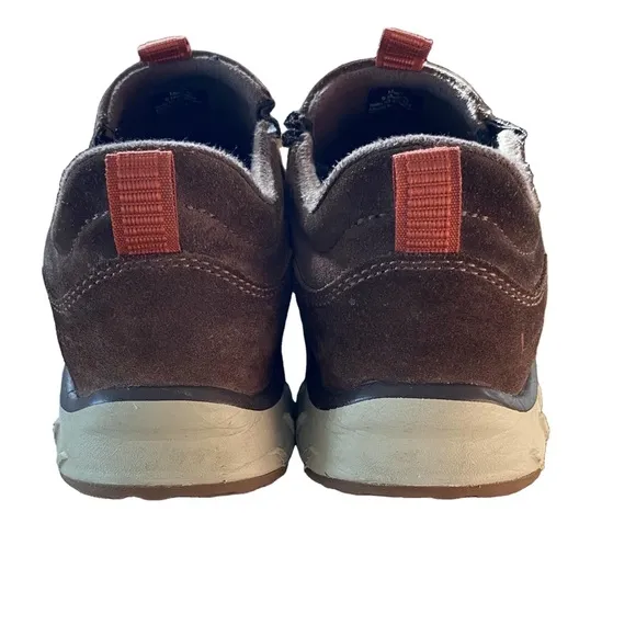 L.L. BEAN Snow Sneaker Shoes Slip on Brown Suede Mens Size 9