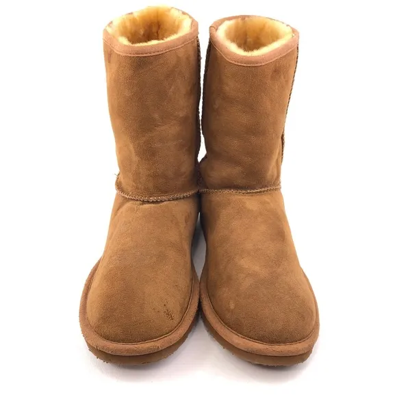 L.L. Bean Wicked Good Brown Suede Sheepskin Winter Boots 11