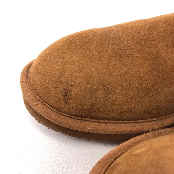 L.L. Bean Wicked Good Brown Suede Sheepskin Winter Boots 11