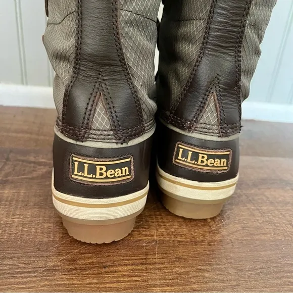 L.L. Bean Woman’s Rangeley Sherpa Insulated PAC Winter Boots Green