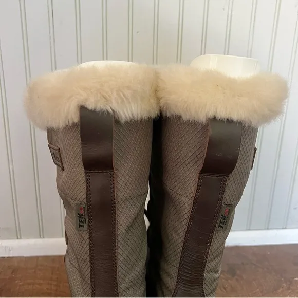 L.L. Bean Woman’s Rangeley Sherpa Insulated PAC Winter Boots Green