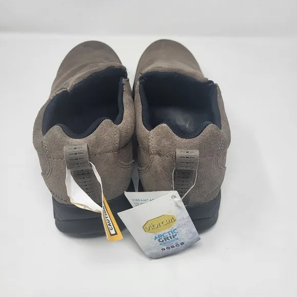 L.L. Bean Women Size 10 Vibram Artic Grip Slip On Moccasins Shoes Winter New