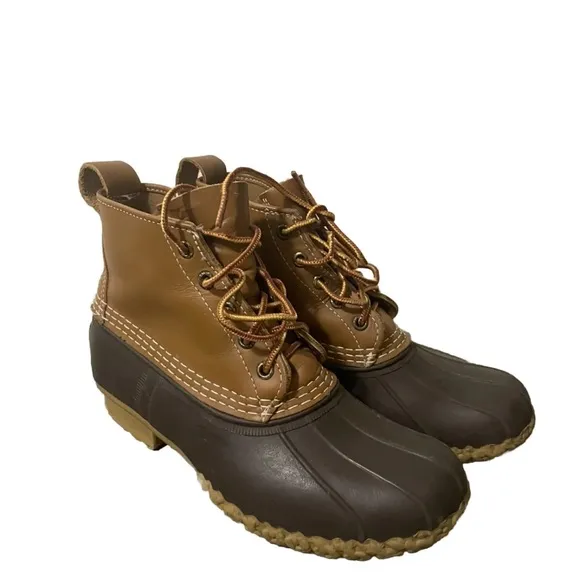 LL Bean women unlined  Duck Boots size 7