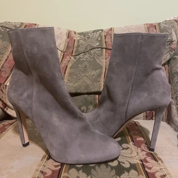 LL BENNETT Nolan Grey Suede Stiletto Ankle Boots. Size 42 EU = 11.5 US Women