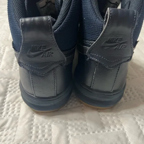 LNike Navy Lunar Air Force 1 Winter Boots 7 Youth