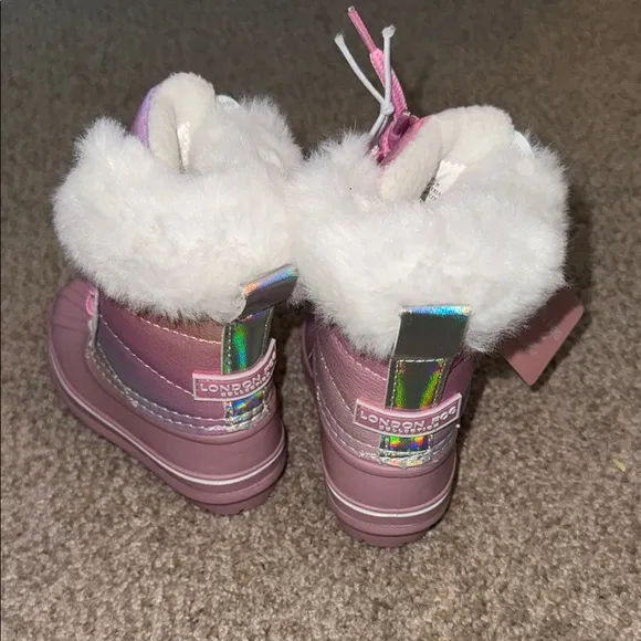 London Fog Pink Iridescent Kids' Boots