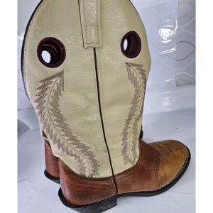 Loredo Men's Sz 13D Embroidered Brown / Ivory Western Boots