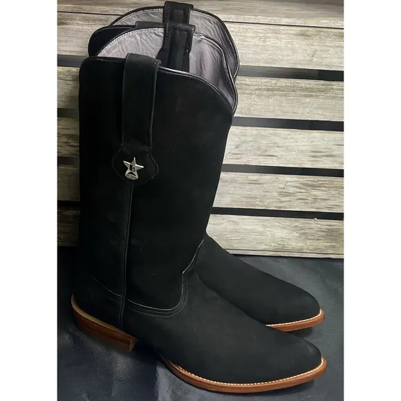 Los Altos Men's Size 10.5 D Genuine Suede Pull On Boots