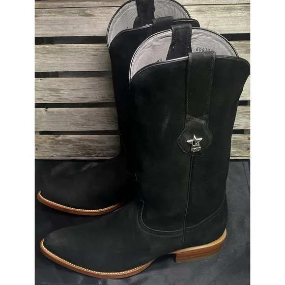 Los Altos Men's Size 10.5 D Genuine Suede Pull On Boots