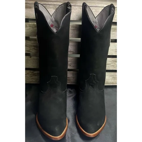 Los Altos Men's Size 10.5 D Genuine Suede Pull On Boots