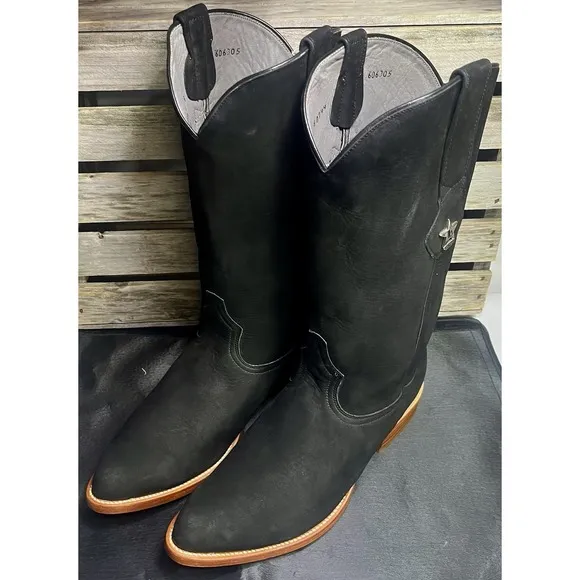 Los Altos Men's Size 10.5 D Genuine Suede Pull On Boots