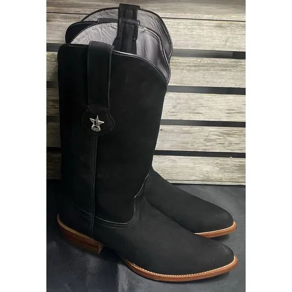 Los Altos Men's Size 10.5 D Genuine Suede Pull On Boots