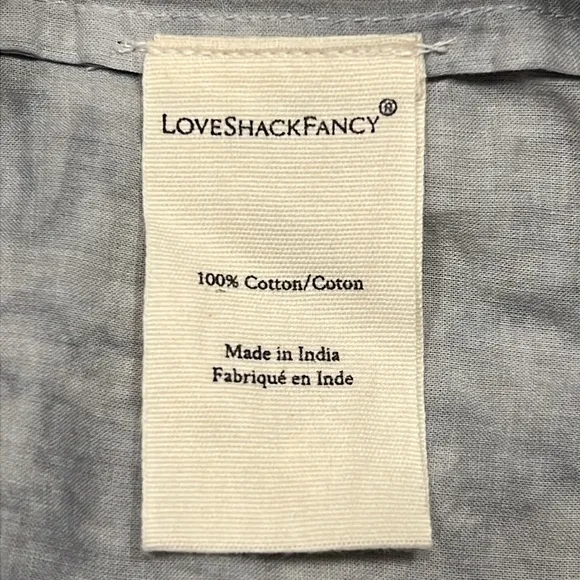 LOVESHACKFANCY Ruffle Cotton Miniskirt