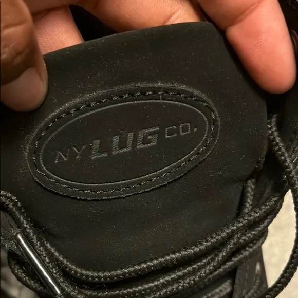 Lugz Black Rugged Work Boots
