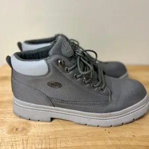 Lugz Gray Boots Sturdy Lace-Up Design