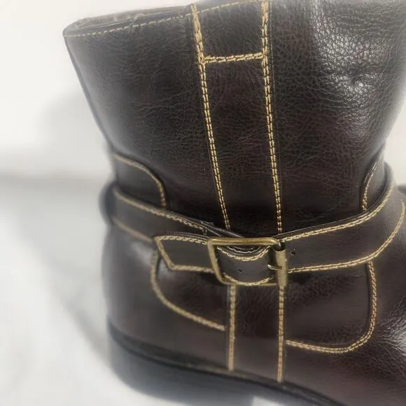 MADDEN Mens Brown  FRAVE M-FRAVE ANKLE Boots  SIDE ZIPPER  Size 13M Dress Boot