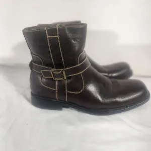 MADDEN Mens Brown  FRAVE M-FRAVE ANKLE Boots  SIDE ZIPPER  Size 13M Dress Boot