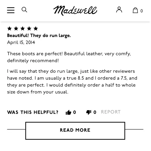 Madewell Pecan Brown Leather Motorcycle Boots