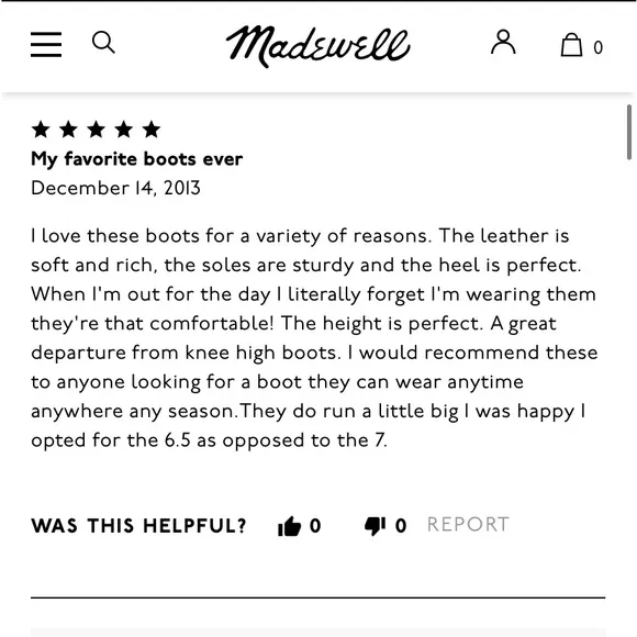 Madewell Pecan Brown Leather Motorcycle Boots
