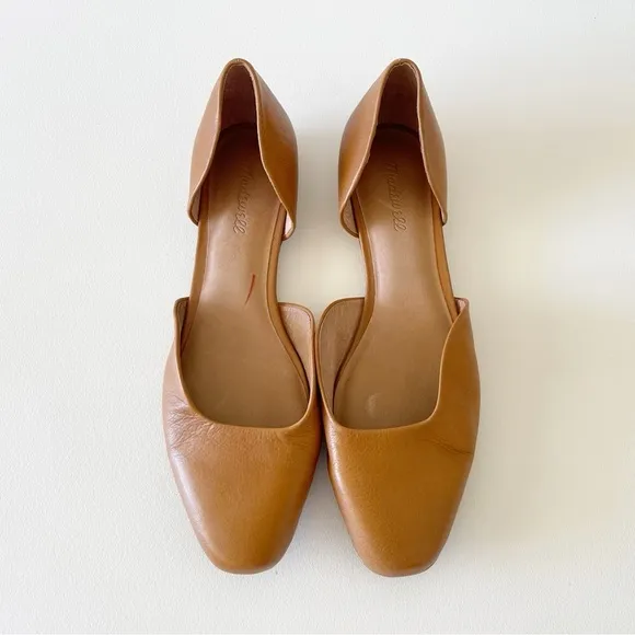 Madewell Shoes The Lawrence d’Orsay Flats Leather Slip On Casual Preppy Camel 11