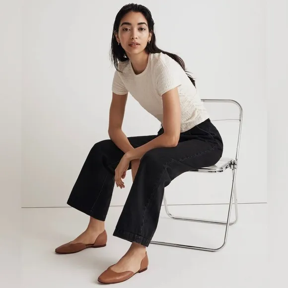 Madewell Shoes The Lawrence d’Orsay Flats Leather Slip On Casual Preppy Camel 11