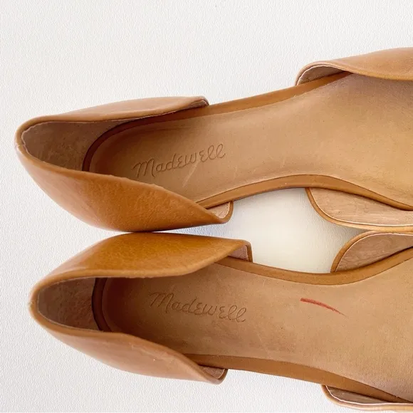 Madewell Shoes The Lawrence d’Orsay Flats Leather Slip On Casual Preppy Camel 11