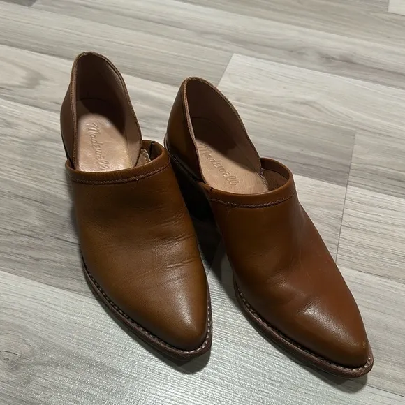 Madewell The Brady Low Cut Brown Leather English Boots for Women Size 6