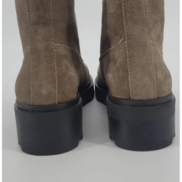 Madewell The Shelton Lace-Up Boot in Burnt Olive