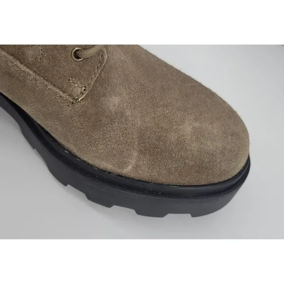 Madewell The Shelton Lace-Up Boot in Burnt Olive