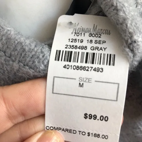 MAG By Magaschoni Women's Gray Designer Acrylic Turtleneck Pullover Sweater Sz M