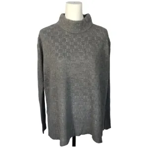 MAG By Magaschoni Women's Gray Designer Acrylic Turtleneck Pullover Sweater Sz M