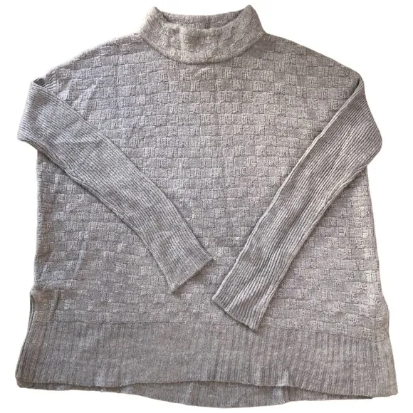 MAG By Magaschoni Women's Gray Designer Acrylic Turtleneck Pullover Sweater Sz M