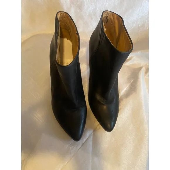 Maison Martin Margiela xH&amp;M Women Sz 6.5 EU37 Black Plexiglass Wedge Ankle Boots