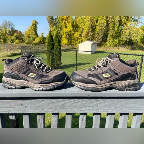 Man's Sneakers &amp; Athletic Shoes SKECHERS Work Soft Stride 77027/BRBK size 10.5