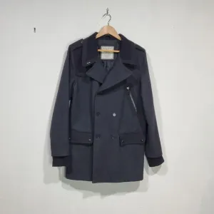 Marc Ecko Cut Sew Young Men's Black Peacoat Size Small