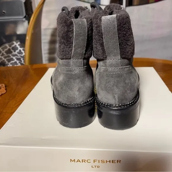 MARC FISHER - Capell Sherpa lace up hiker boots 7.5