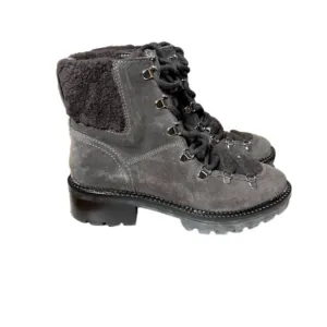 MARC FISHER - Capell Sherpa lace up hiker boots 7.5