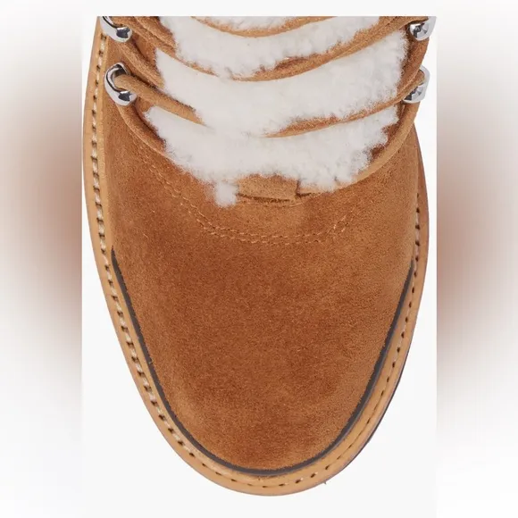 Marc Fisher LTD Izzie genuine shearling lug sole Boot NIB