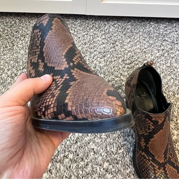 Marc Fisher Women’s Dalaran Snakeskin Leather Booties Boots Size 7‎