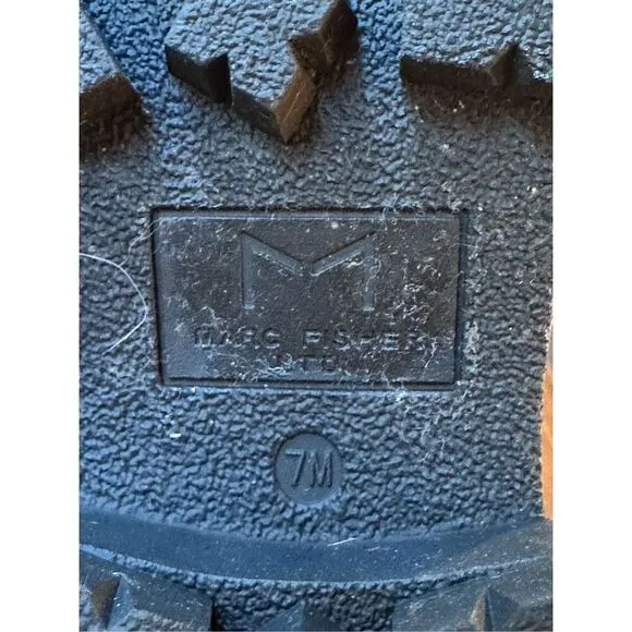 Marc Fisher Happier Leather and Faux Fur Combat Boots