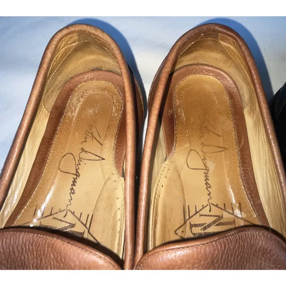 Martin Dingman Mens 8M Lot of 2 Pairs Horse Bit Brown Black Leather Loafer Shoes