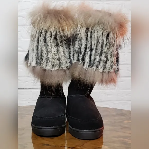 MARTINE ET BONAL | Woman's Suede/ Fur Women’s Boots