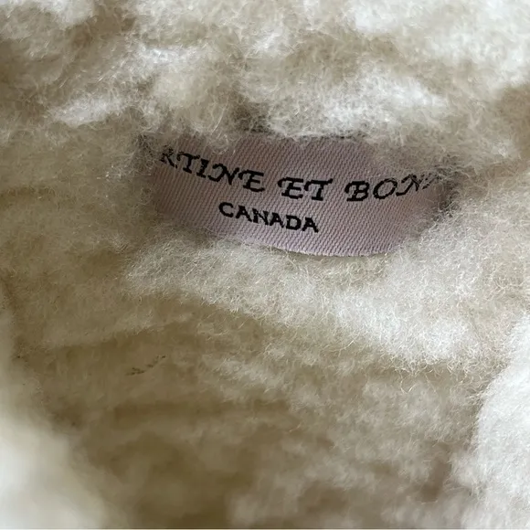 MARTINE ET BONAL Woman's Suede/Fur Sheepskin Lined Boots Size Large