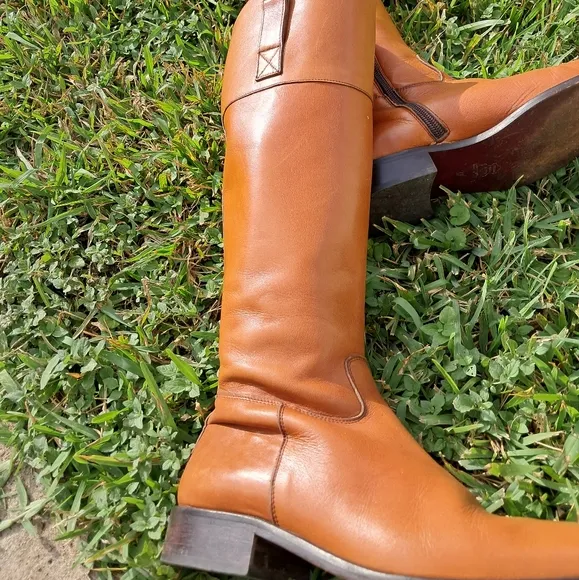 MASSIMO DUTTI Leather Boots  women  size 37 /7 brown